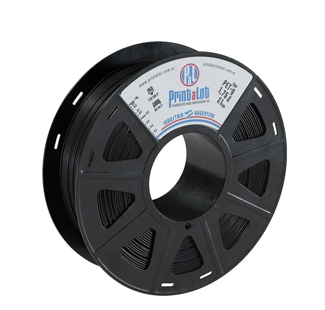 Filamento PETG Preto 1,75mm 1Kg PrintaLot
