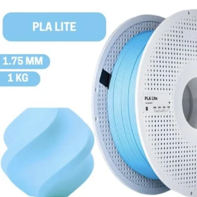 BAMBU PLA LITE-AZUL CIANO- COM CARRETEL REUTILIZAVEL BAMBU