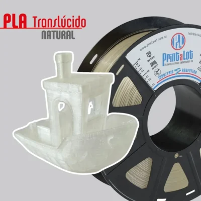 Filamento PLA Natural Translúcido 1,75mm 1Kg PrintaLot