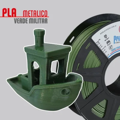 Filamento PLA METAL VERDE MILITAR 1,75mm 1Kg PrintaLot