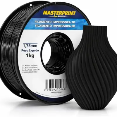 Filamento Masterprint | PETG | 1,75mm - PRETO